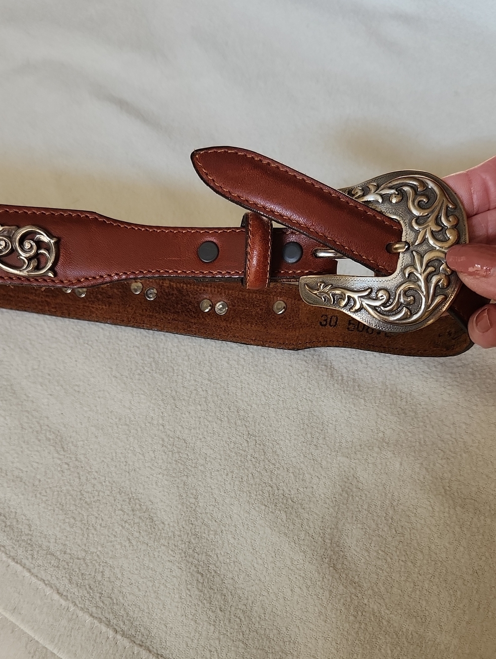 Vintage Tony Lama Belt 30" - Picture 3 of 8